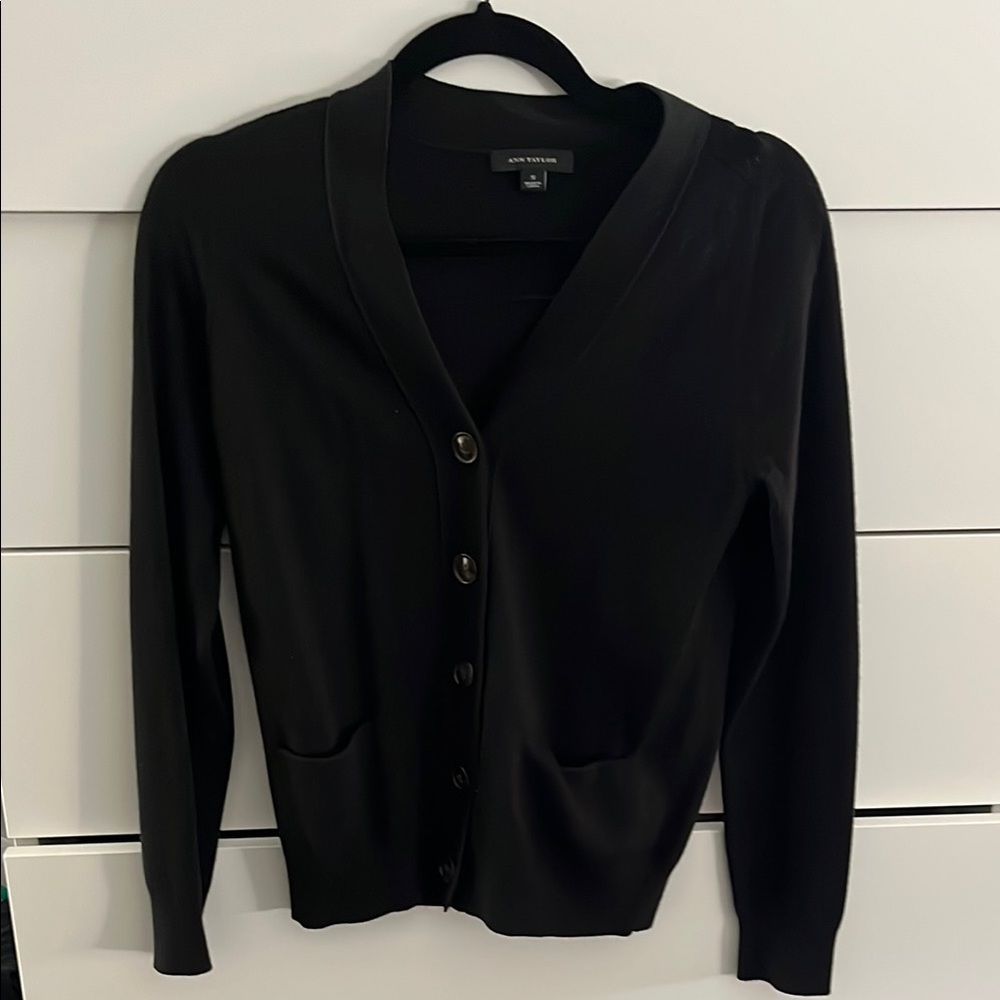 Ann Taylor black cardigan